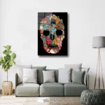 Artello Decor Doodle Karakterler Cam Tablo - Rengarenk Modern İllüstrasyon - Görsel 3