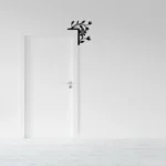 Zarif Çiçek Kapı Üstü Metal Aksesuar - Artello Decor - 2mm Çelik