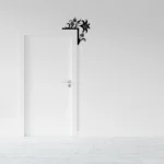 Zambak Çiçeği Kapı Üstü Metal Aksesuar - Artello Decor - 2mm Çelik