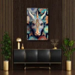 Artello Decor Mistik Boğa Cam Tablo - Rengarenk Mandala Desenli Modern Sanat - Görsel 4