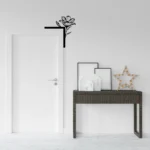 Tekli Büyük Çiçek Kapı Üstü Metal Aksesuar - Artello Decor - 2mm Çelik - Görsel 2