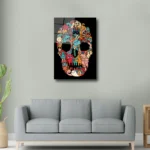 Artello Decor Doodle Karakterler Cam Tablo - Rengarenk Modern İllüstrasyon - Görsel 5