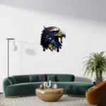 Artello Decor Gökkuşağı Kartal Başı Metal Duvar Dekoru - Modern Pop-Art Seri - Görsel 4
